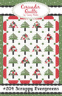 Scrappy Evergreens quilt pattern by Coriander Quilts CQ204 Quilt Size: 66" x 80"