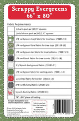 Scrappy Evergreens quilt pattern by Coriander Quilts CQ204 Quilt Size: 66" x 80"