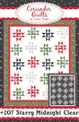 Starry Midnight Clear quilt pattern by Coriander Quilts CQ205 Quilt Size: 68" x 82"