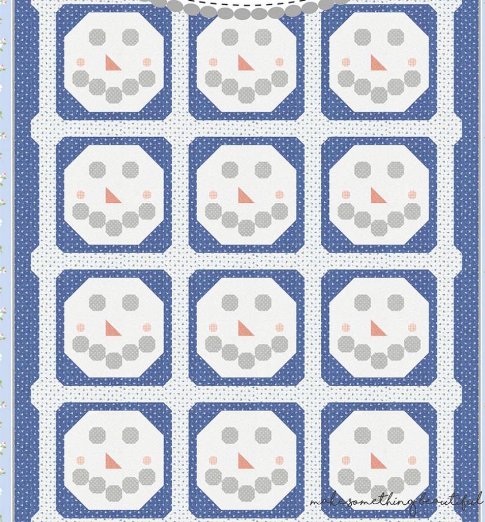 Warm-Hearted Printed Paper Pattern CQ214 by Cory Yoder for Coriander Quilts Finished Size: 56in x 72in