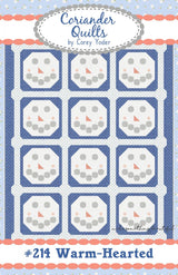 Warm-Hearted Printed Paper Pattern CQ214 by Cory Yoder for Coriander Quilts Finished Size: 56in x 72in