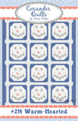 Warm-Hearted Printed Paper Pattern CQ214 by Cory Yoder for Coriander Quilts Finished Size: 56in x 72in