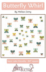 Butterfly Whirl Quilt Pattern by Melissa Corry HQ137 for Happy Quilting 84 x 84