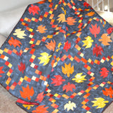 Swirling Leaves Quilt Pattern by Melissa Corry HQ1131 for Happy Quilting 5 sizes