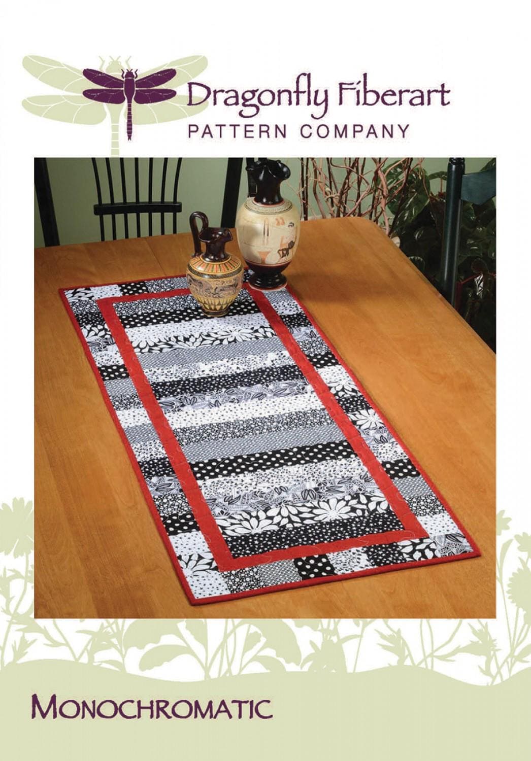 Monochromatic by Dragonfly Fiberart DFTR-19 Printed Pattern ONLY