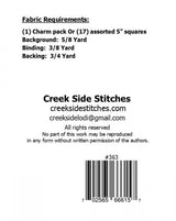 Beaded Charm Pattern CSS363 From Creek Side Stitches 14 x 42 Bin MP