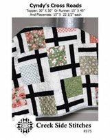 Cyndy's Cross Roads Pattern CSS375 From Creek Side Stitches Topper Multi Size Bin MP
