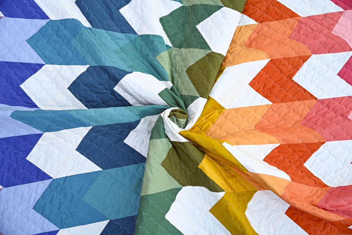 The Greta Quilt Pattern KTQ176 by Kitchen Table Quilting (baby, lap, twin, queen and king sizes)