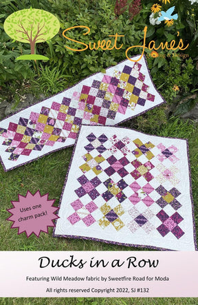 Ducks in a Row SJ132, Paper pattern by Sweet Jane's Quilting and Design Paper Pattern only