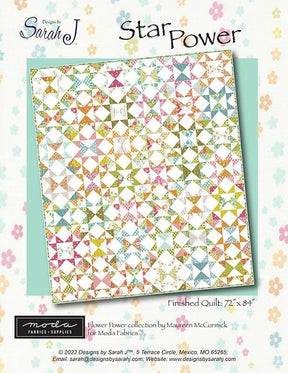Star Power Quilt pattern DSJ2152 Designs By Sarah J.