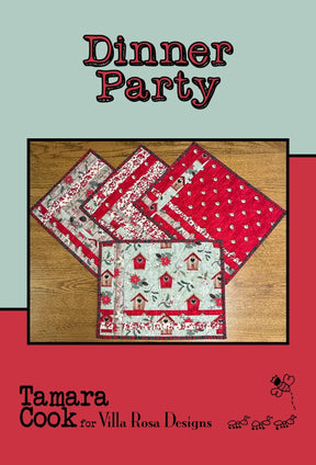 Dinner Party Printed Pattern Villa Rosa Designs Size 14" x 18"