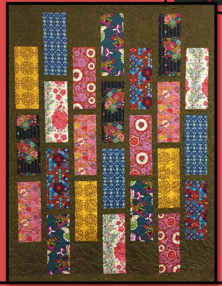 Claudette Printed Quilt Pattern by Villa Rosa Designs 57 x 75