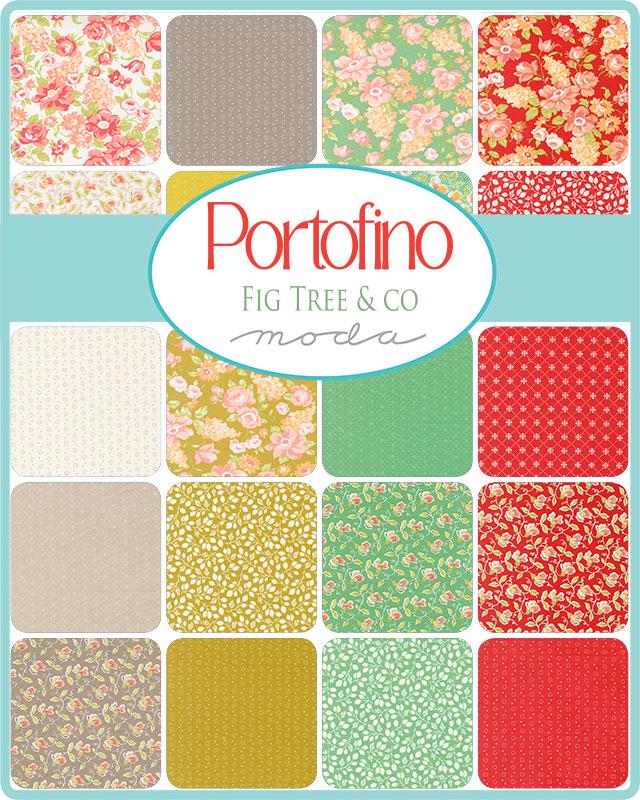 Portofino Mini Charm Bundle by Fig Tree Quilts for Moda Fabrics - Includes 42 2.5" Squares 35390MC