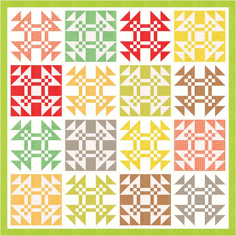 Portofino Mini Charm Bundle by Fig Tree Quilts for Moda Fabrics - Includes 42 2.5" Squares 35390MC