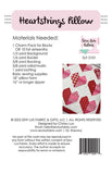 Heartstrings Pillow Pattern SLF 2101 by Chrissy Lux of Sew Lux Fabric 18"x 18"