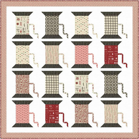 Spool Ready WS87 By Wendy Sheppard Printed Pattern Only Finished 51" x 51"