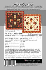 Acorn Quartet Quilt Printed Pattern by Robin Pickens RPQP-AQ148 Multi Size