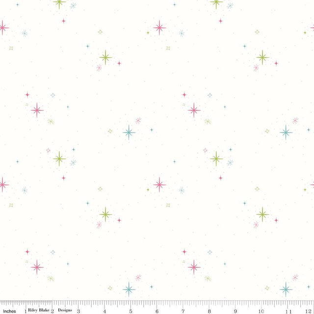 a white background with multicolored stars