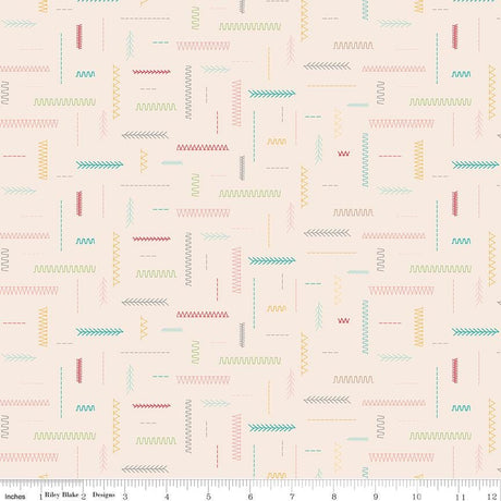 a white background with colorful lines and dots