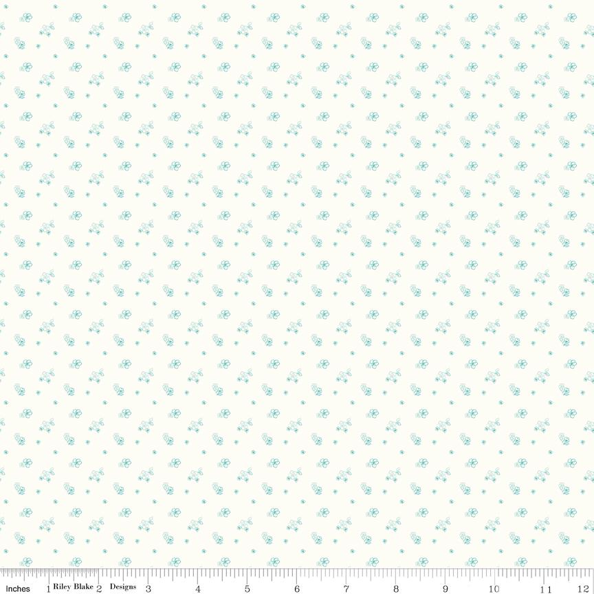 a ruler with a white background with small dots