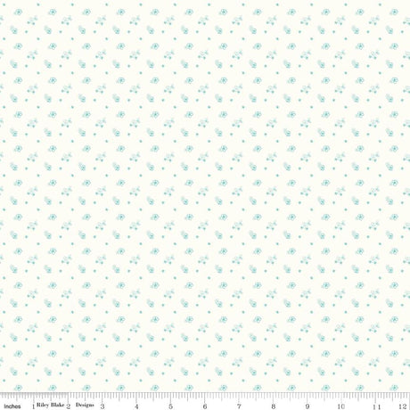 a ruler with a white background with small dots