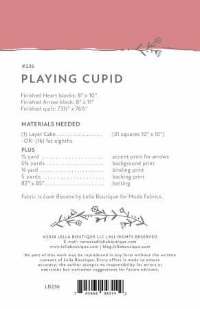 Playing Cupid Printed Pattern by Vanessa Goertzen for Lella Boutique LB 236