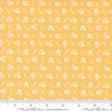 a yellow background with white flowers on it