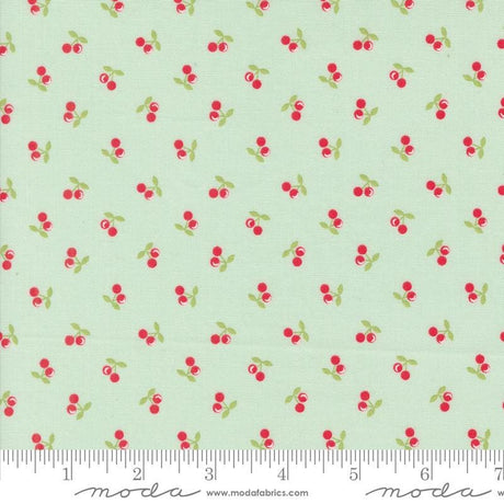 Cali and Co Cherries Breeze yardage 29194-20 by Corey Yoder for Moda Fabric sold in 1/2 yard increments cut continuous