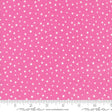 a pink background with white polka dots