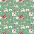 Home Sweet Home Happy Green VR24457 by Elea Lutz for Poppie Cotton Sold in 1/2 yard increments cut continuously.