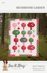 Mushroom Garden Quilt Pattern # BSI275 From Sew A Story By Jennifer Long - 62” x 78” size quilt