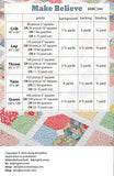 Make Believe Quilt Pattern AKBC344 Printed Pattern Only by A Bright Corner Quilts, Crib, Lap, Throw, Twin and Queen Quilt Sizes