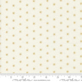a ruler with a white background with gold dots