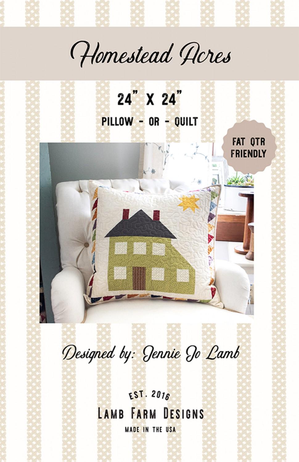 Homestead Acres Printed Quilt Pattern - LFD-122 By Lamb Farm Designs - Jennie Jo Lamb
