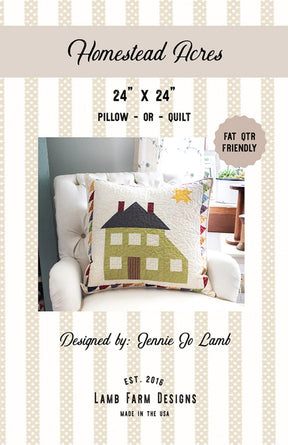 Homestead Acres Printed Quilt Pattern - LFD-122 By Lamb Farm Designs - Jennie Jo Lamb