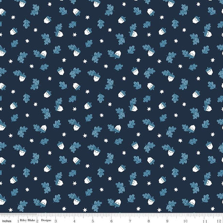 a blue and white teddy bear pattern on a dark blue background