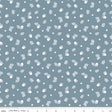 a blue background with white snowflakes and stars