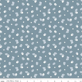 a blue background with white snowflakes and stars