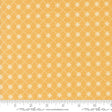 a ruler with a yellow background and white dots
