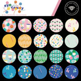 a collection of colorful circles with different designs