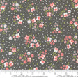 a gray background with pink and white flowers
