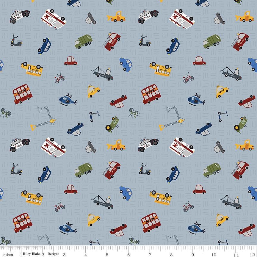 a blue background with a lot of different types of vehicles