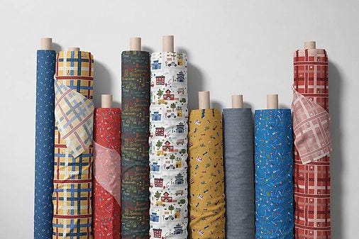 a row of colorful cloths hanging on a wall