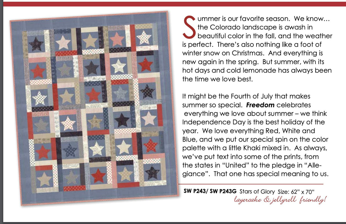 Freedom Vanilla Brave Yardage SKU# 5642-14 by Sweetwater for Moda Fabrics sold in half yard increments
