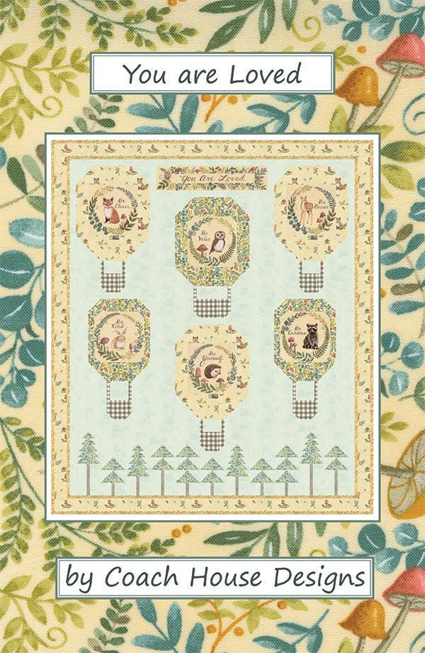 You are Loved Quilt Pattern by Barbara Cherniwchan for Coach House Designs CHD-2115 51 x 58