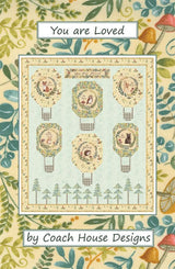 You are Loved Quilt Pattern by Barbara Cherniwchan for Coach House Designs CHD-2115 51 x 58