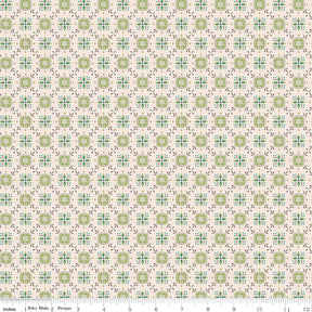 Piece and Plenty Lettuce Herbs Yardage C15874-Lettuce by Lori Holt for Riley Blake Designs sold by 1/2 yard increments