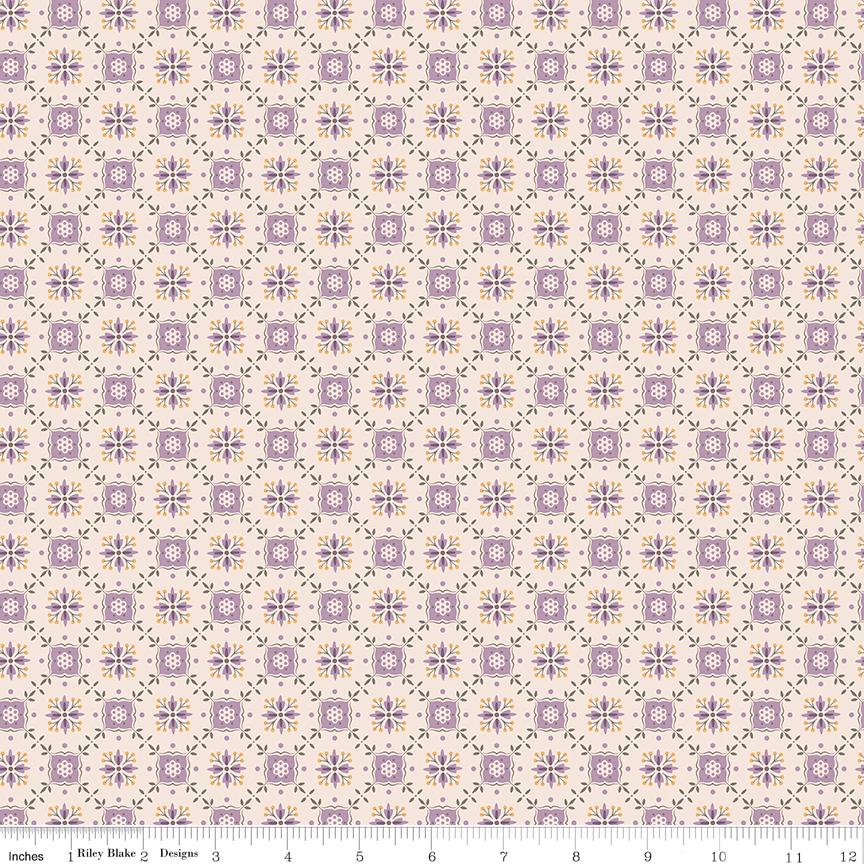 Piece and Plenty Taffy Herbs Yardage C15874-Taffy by Lori Holt for Riley Blake Designs sold by 1/2 yard increments