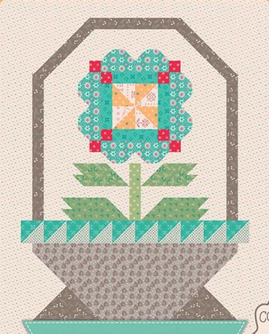 Lori Holt Piece & Plenty Quilt Seeds™ Flower Basket No. 2 by Lori Holt for Riley Blake Designs ST-39781