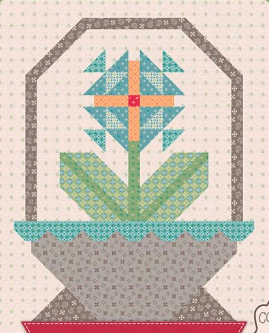 Lori Holt Piece & Plenty Quilt Seeds™ Flower Basket No. 3 by Lori Holt for Riley Blake Designs ST-39782